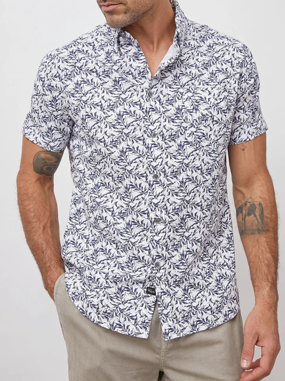 Rails Fairfax short sleeve button up shirt, XL